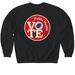WPHA Vote Public Health, a Black Softstyle Crewneck Sweatshirt
