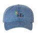 BLES Caps, a Royal Blue Printed Pigment Dye Baseball Cap