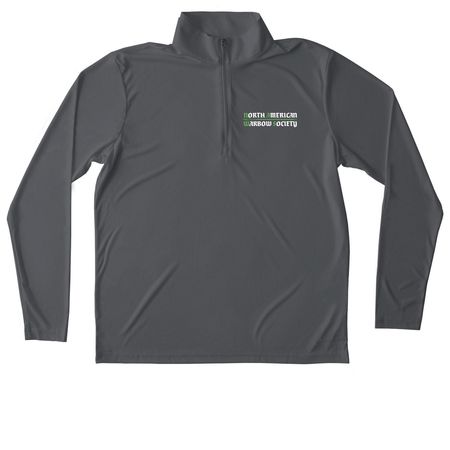 NAWS Unisex Performance Quarter Zip Pullover, a Iron Grey Unisex Performance Quarter Zip Pullover