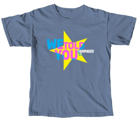 Rampages Yearbook 2026-2027, a Blue Jean Comfort Colors Unisex Tee