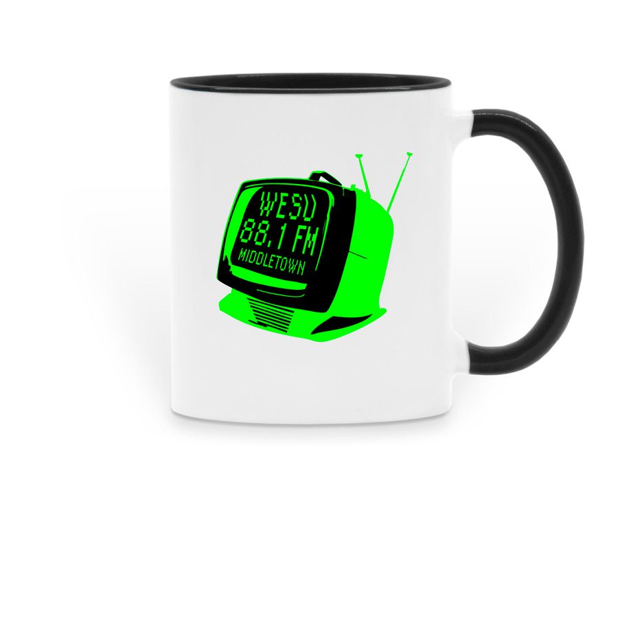 Fall '25 Pledge Drive Mug, a Black Two-Tone Ceramic Mug
