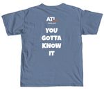 Trivia: You Gotta Know It, a Blue Jean Comfort Colors Unisex Tee (back-view)