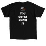 Trivia: You Gotta Know It, a Black Classic Unisex Tee (back-view)