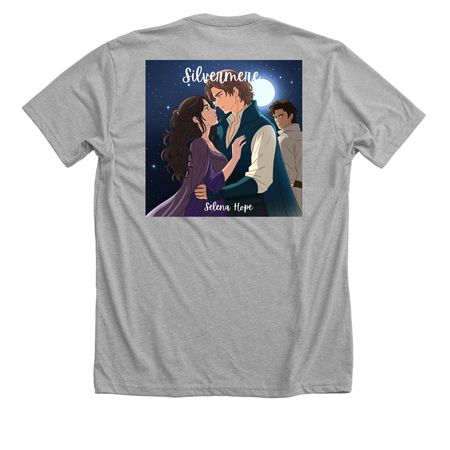 Silvermere clothing, a Athletic Heather Premium Unisex Tee (back-view)