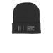 CAC: White Logo Beanies, a Black Printed Cuffed Beanie