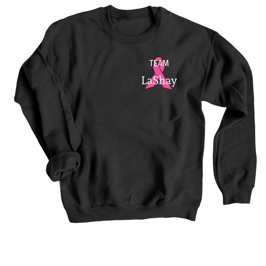 Fight for LaShay, a Black Crewneck Sweatshirt
