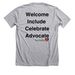 50th Anniversary&nbsp;, a Athletic Heather Premium Unisex Tee (back-view)