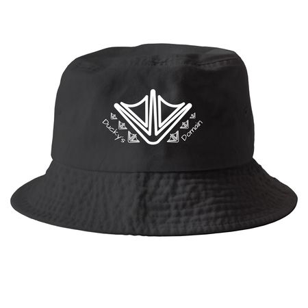 Webbed, a Black Printed Bucket Hat