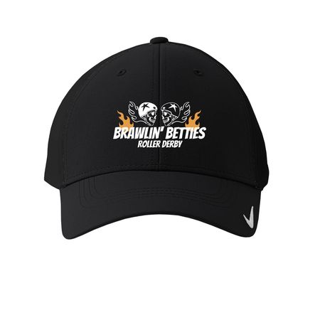 BB Flaming Skulls Cap, a Black Printed Nike Dri-FIT Legacy Performance Cap