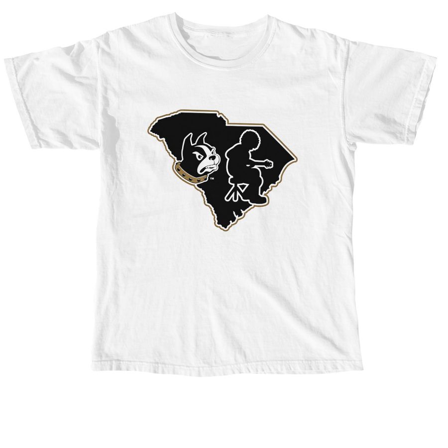 Spartanburg Mikey Tee, a White Comfort Colors Unisex Tee