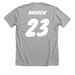Deegan Andrew Player Jersey, a Athletic Heather Premium Unisex Tee (back-view)