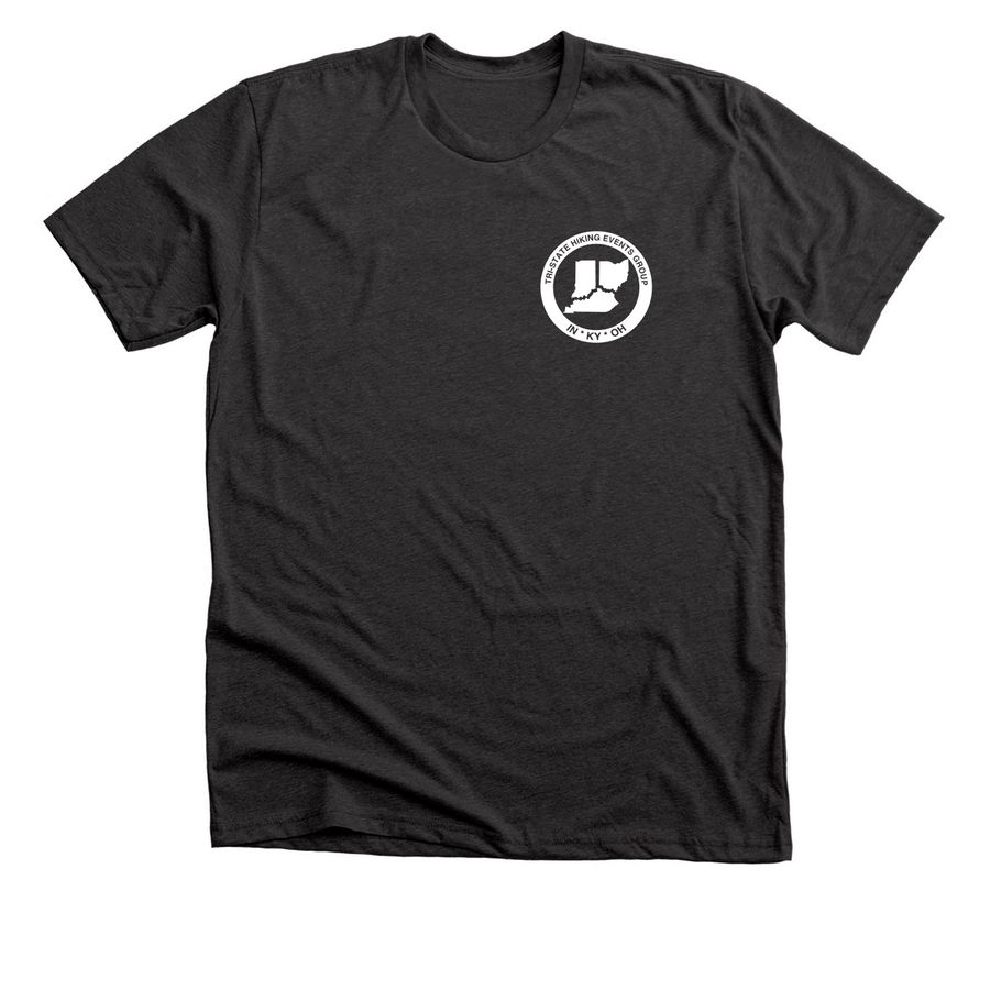 Tri-State Hiking Fundraiser-small logo, a Dark Grey Heather Premium Unisex Tee