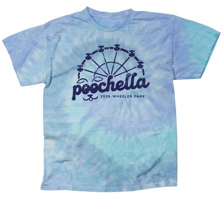 Poochella 2026 T-Shirt, a Lagoon Classic Tie Dye Tee