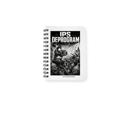 IPS DEPROGRAM SPIRAL NOTEBOOK, a White Spiral Notebook