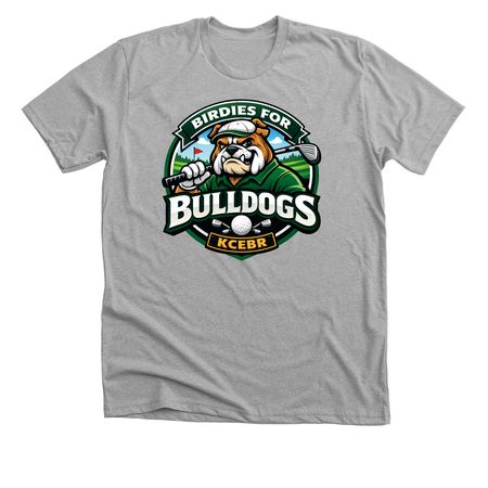 Birdies for Bulldogs, a Athletic Heather Premium Unisex Tee