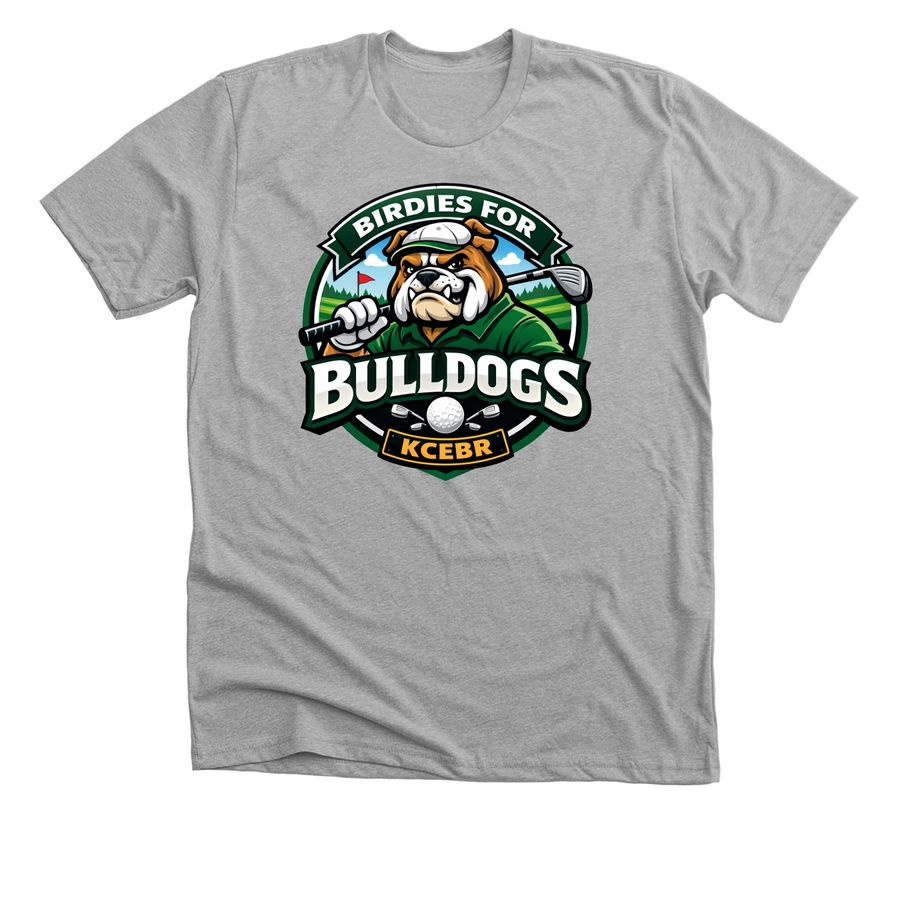 Birdies for Bulldogs, a Athletic Heather Premium Unisex Tee
