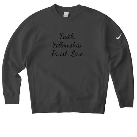 Your Daughter's Walk/Run, a Anthracite Nike Club Fleece Crewneck Sweatshirt