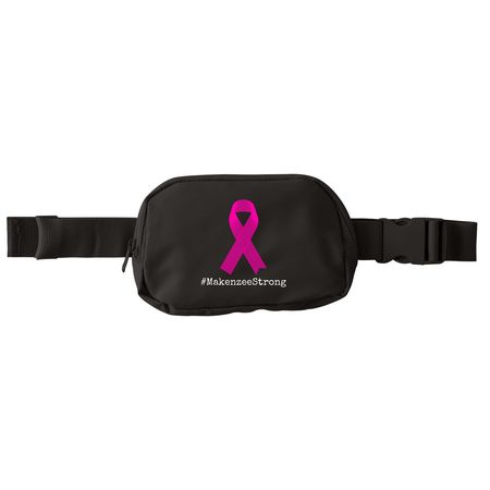 Crossbody Bag | Makenzee Strong, a Deep Black Matte Hip Pack