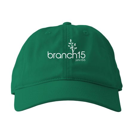 Branch15 Baseball Cap, a Green Printed Eco Baseball Cap
