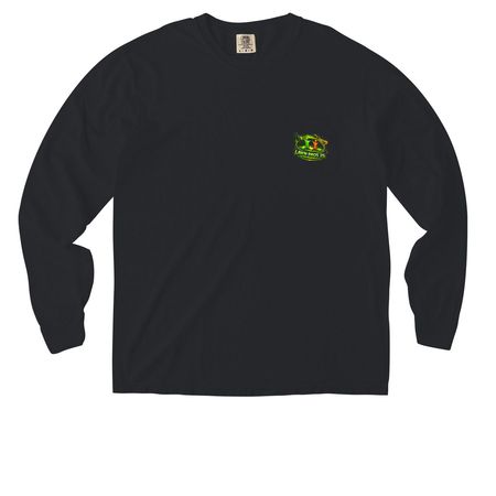 Pocket Shirt, a Black Comfort Colors Long Sleeve Pocket Tee