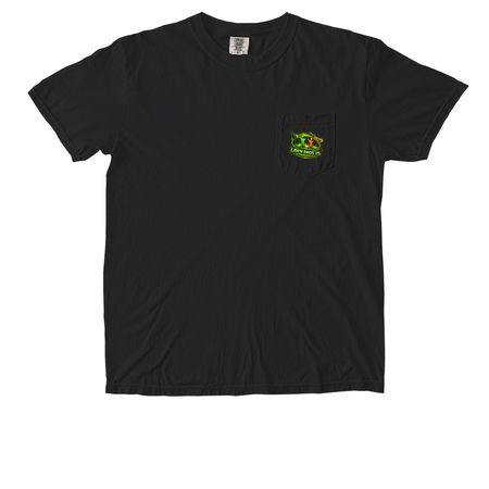Pocket Shirt, a Black Comfort Colors Pocket Tee