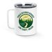 PDSLC Insulated Mug, a White Stainless Steel Travel Mug (back-view)