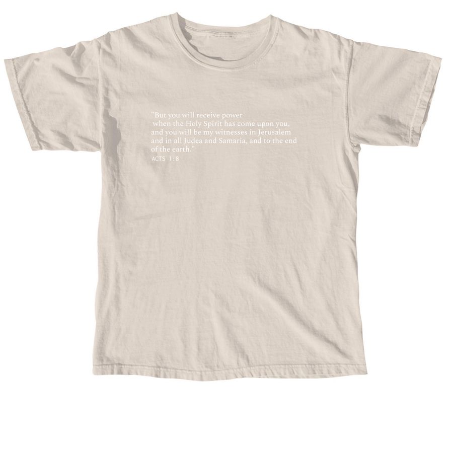 The Well Acts 1:8 Mission Trip!!!, a Ivory Comfort Colors Unisex Tee