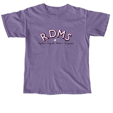 RDMS, a Grape Comfort Colors Unisex Tee