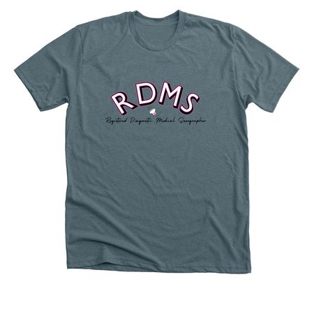 RDMS, a Heather Slate Premium Unisex Tee