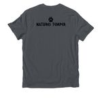 A Silly Encounter, a Terrain Grey Allmade Organic Cotton Unisex Tee (back-view)