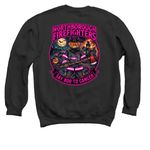 L3057 & The Ellie Fund, a Black Crewneck Sweatshirt (back-view)