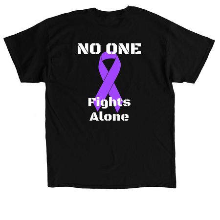 #We Stand with PEREZ, a Black Classic Unisex Tee (back-view)