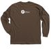 ISAP Cover Crop Gear, a Dark Chocolate Classic Long Sleeve Tee (back-view)