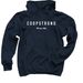 Press On, a Navy Pullover Hoodie