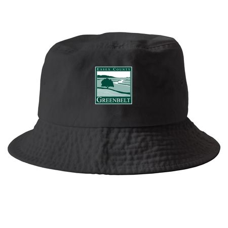 Greenbelt Retro Logo Hat Collection, a Black Printed Bucket Hat