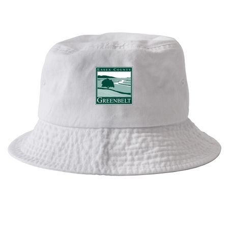 Greenbelt Retro Logo Hat Collection, a White Printed Bucket Hat
