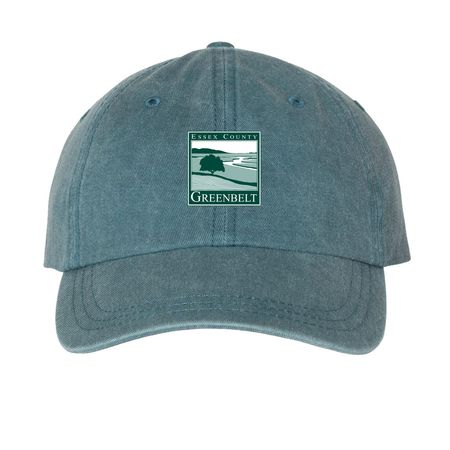 Greenbelt Retro Logo Hat Collection, a Teal Printed Pigment Dye Baseball Cap
