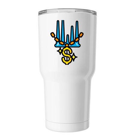 Nautical flags tumbler, a White Insulated Tumbler