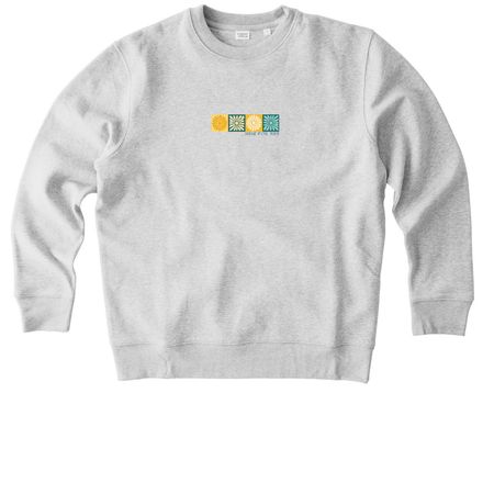Centered Logo Design 2026, a Cool Heather Grey Stanley/Stella Unisex Changer 2.0 Crewneck Sweatshirt