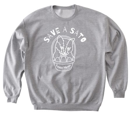 SAVE A SATO SPRING 2025, a Sport Grey Softstyle Crewneck Sweatshirt