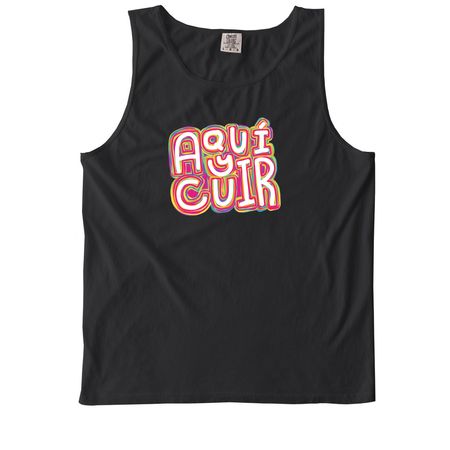 Aqu? y Cuir - Pride 2026 - Positive Images, a Black Comfort Colors Tank Top