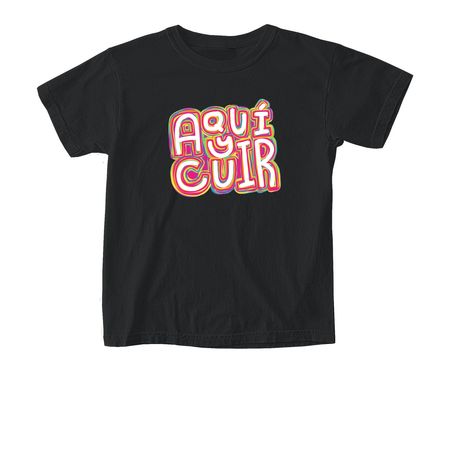 Aqu? y Cuir - Pride 2026 - Positive Images, a Black Comfort Colors Youth Tee