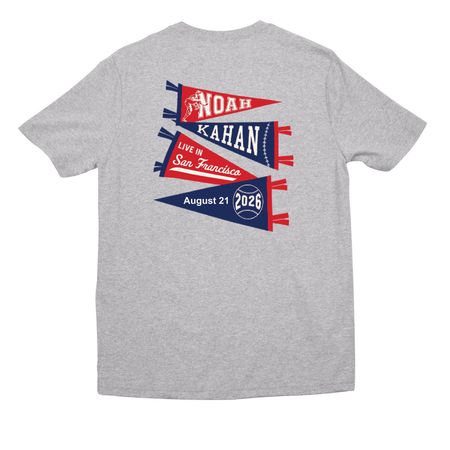 Noah Kahan&nbsp;San Francisco&nbsp;Merch, a Athletic Heather All-American Unisex Tee