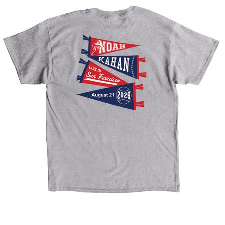 Noah Kahan&nbsp;San Francisco&nbsp;Merch, a Sport Grey Classic Unisex Tee
