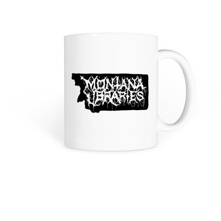 Metal Libraries Logo Mug, a White Coffee Mug