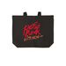 Post Punk Kitchen Tote, a Deep Black Cotton Canvas Tote Bag