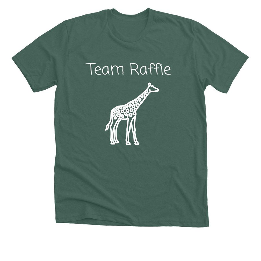 Team Raffie!, a Heather Forest Premium Unisex Tee