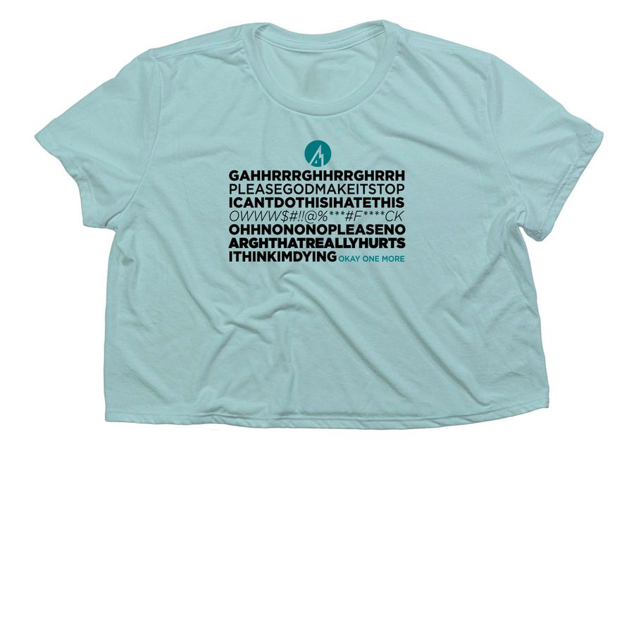 The Drama-&nbsp;, a Dusty Blue Women?s Flowy Cropped Tee