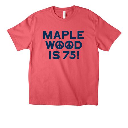 Maplewood is 75 Youth & Adult Shirt, a Vintage Red Unisex Heavyweight Tee