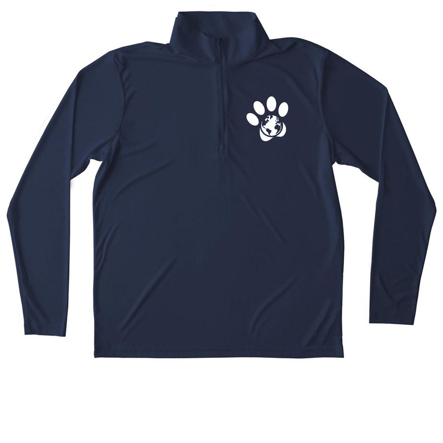 World of Animals Mayfair Half Zip Jacket&nbsp;, a True Navy Unisex Performance Quarter Zip Pullover